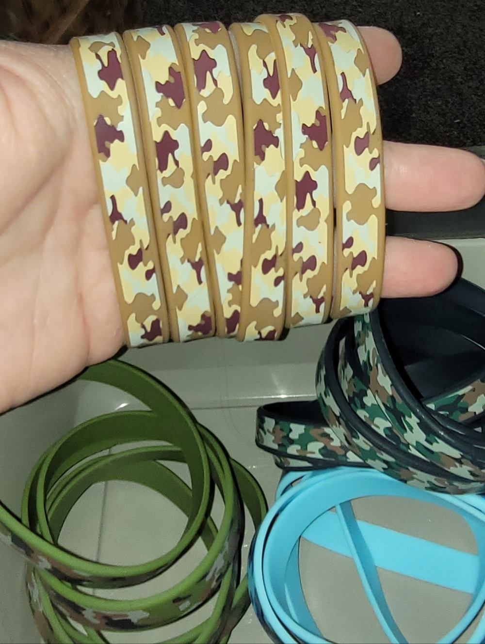 Tan Camouflage Bracelets